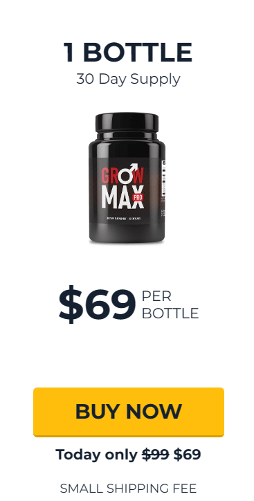 grow max pro 1 bottle price.